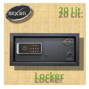 Biometric Electronic Lock Box 20 Lit.